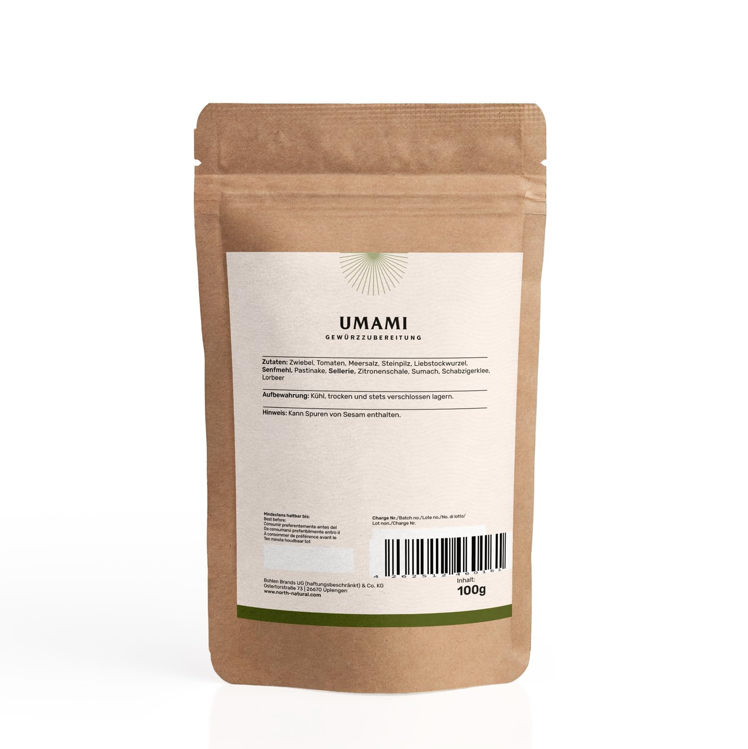 Umami Gewürzzubereitung 2 Umami Gewürzmischung in Verpackung